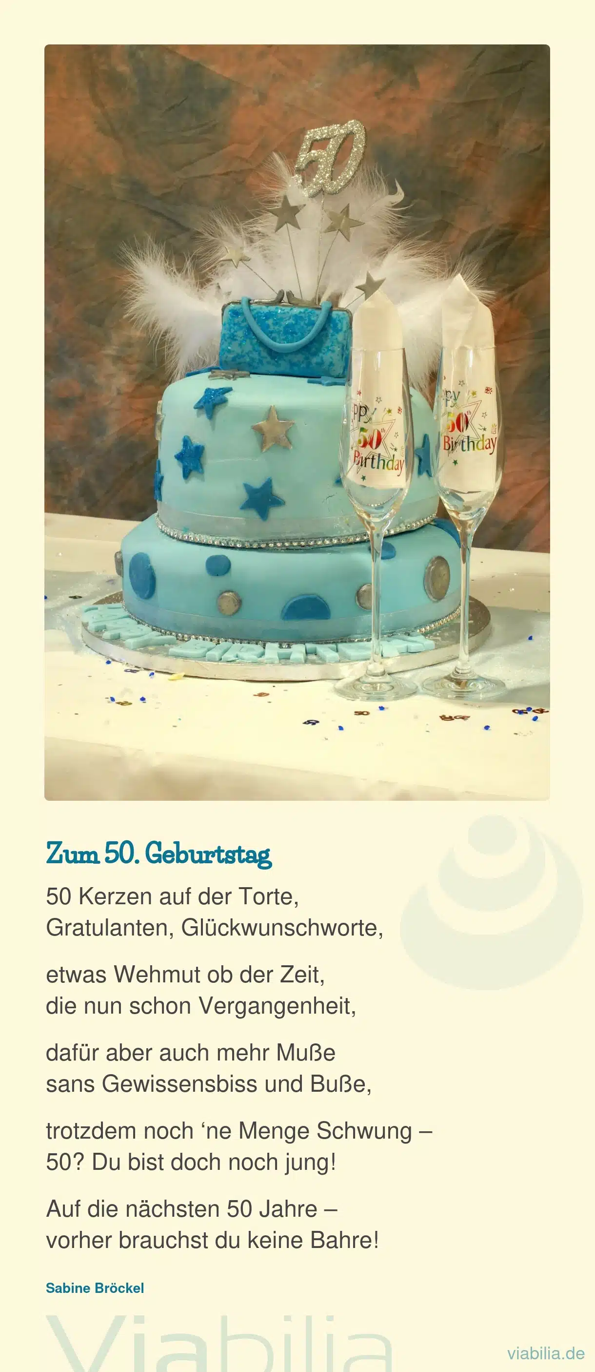 Munteres Gedicht zum 50. Geburtstag