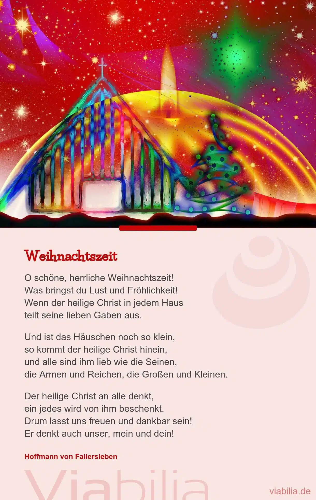 Klassisches Adventsgedicht: oh du herrliche Weihnachtszeit