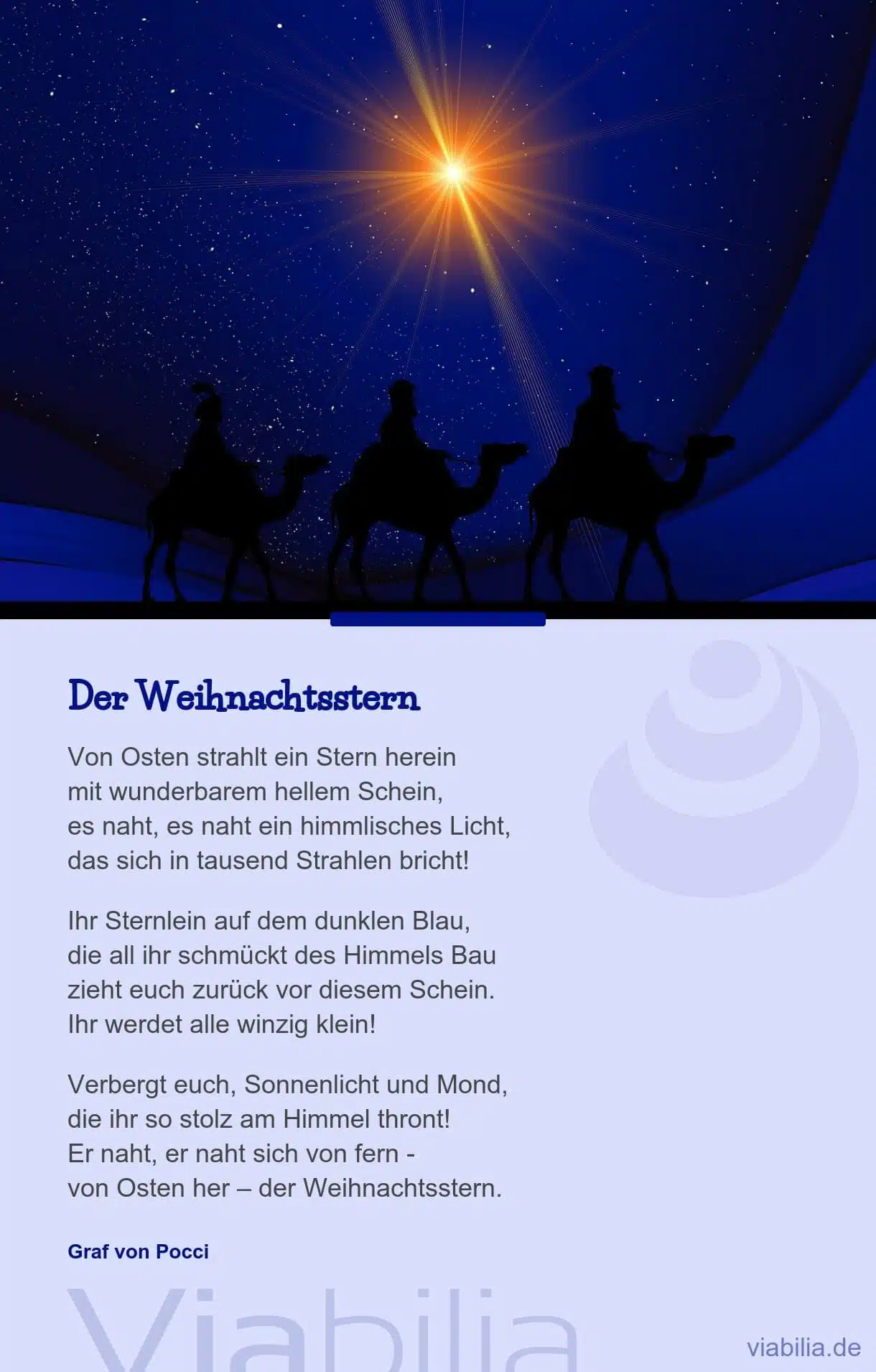 Adventsgedicht: der Weihnachtsstern naht