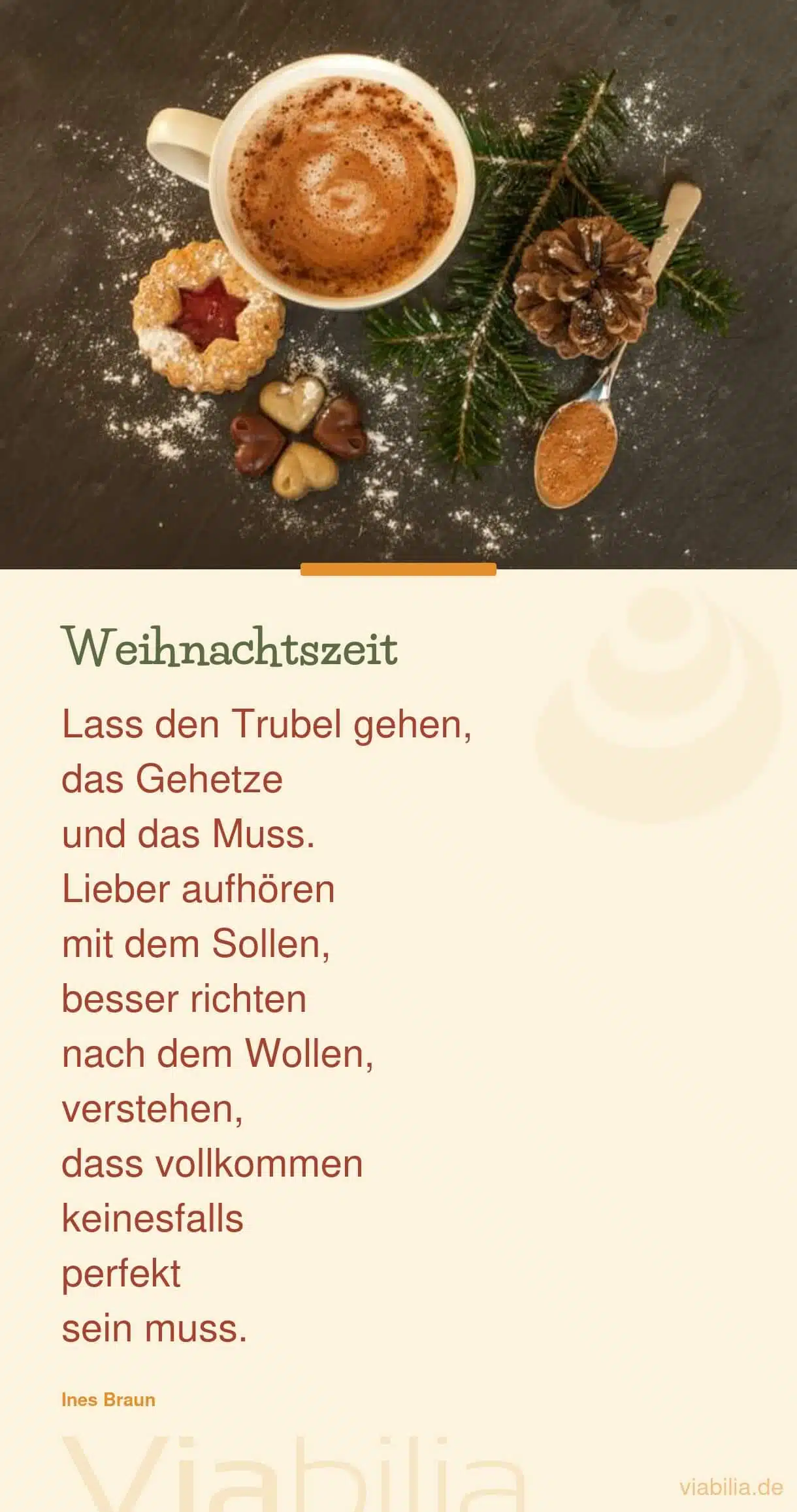 Moderner Adventsspruch für die Weihnachtszeit