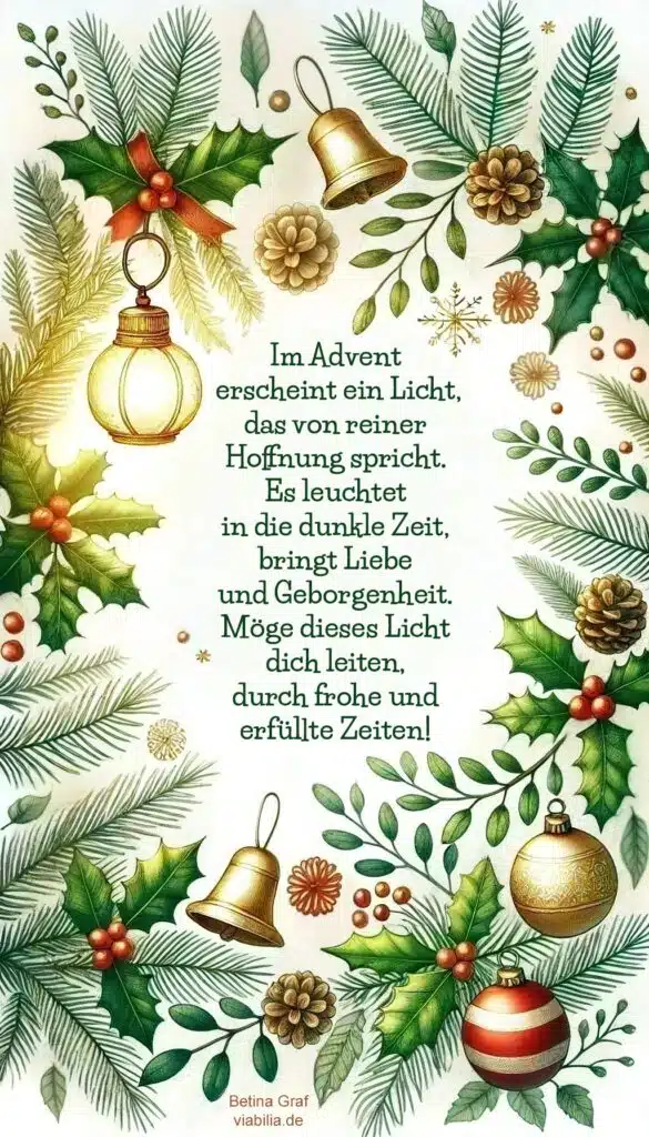 Adventsgrüße: Im Advent erscheint ein Licht