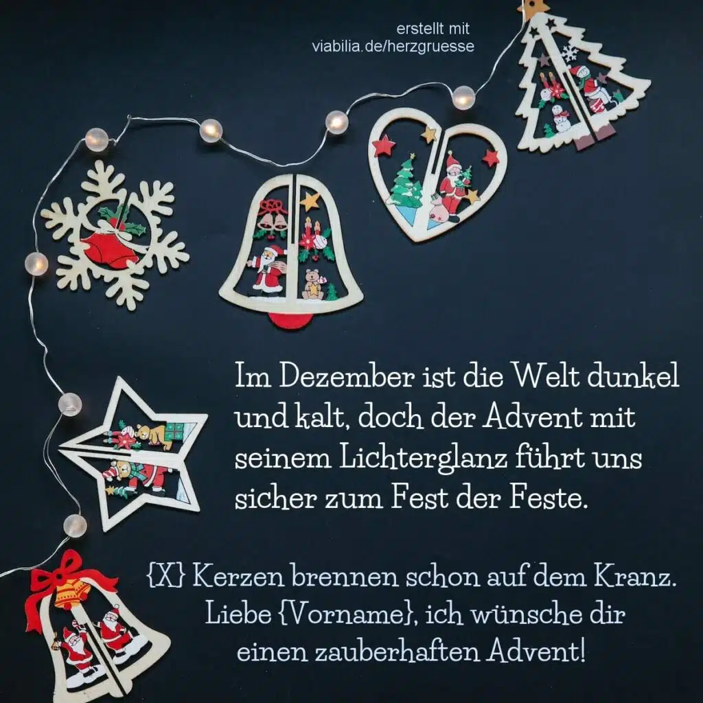 Adventsgrüße für einen zauberhaften Advent