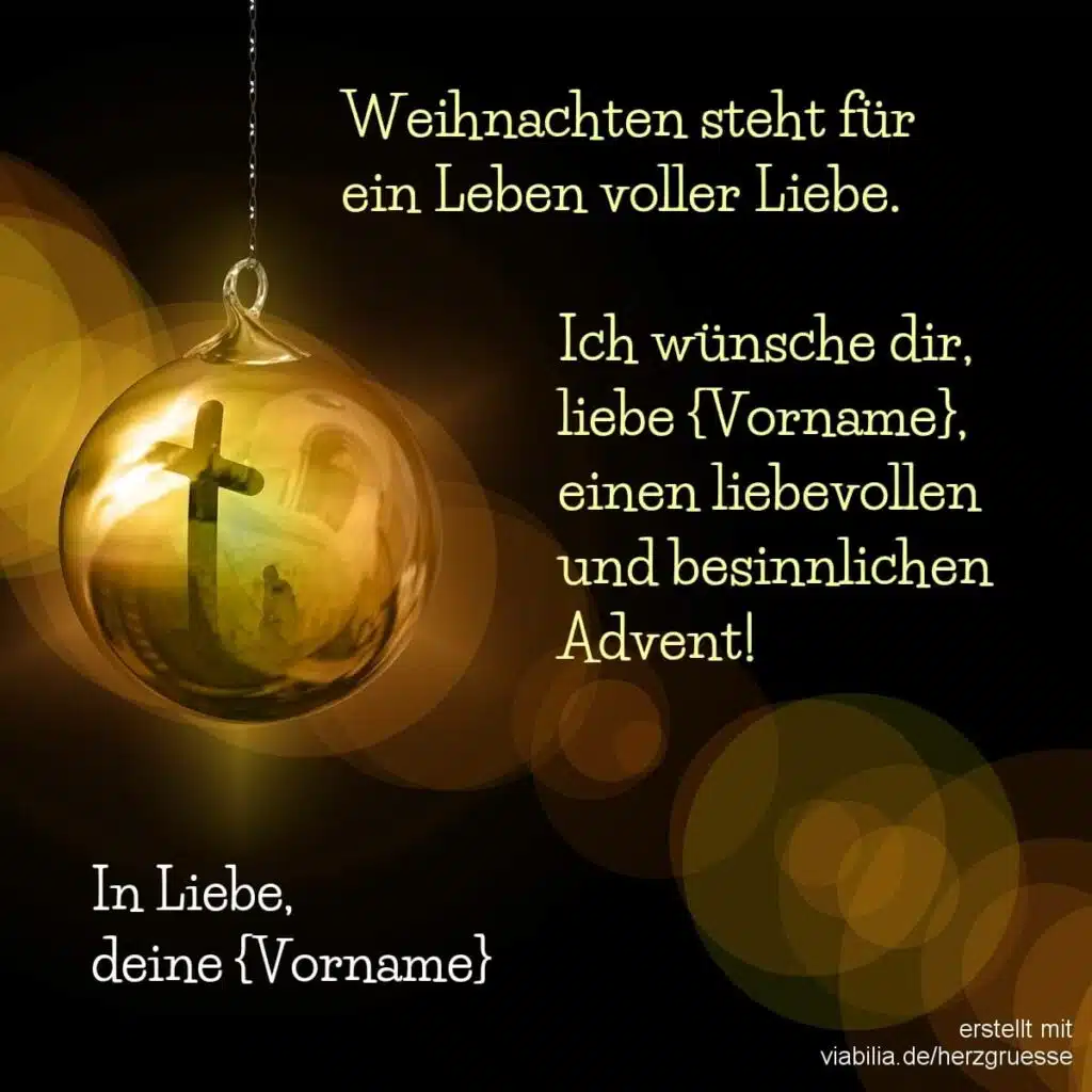 Christliche Adventsgrüße