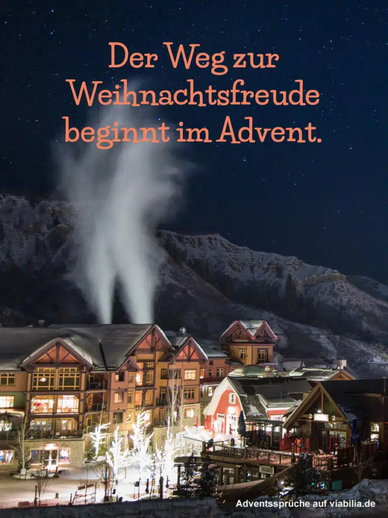 Adventssprüche mit Bild