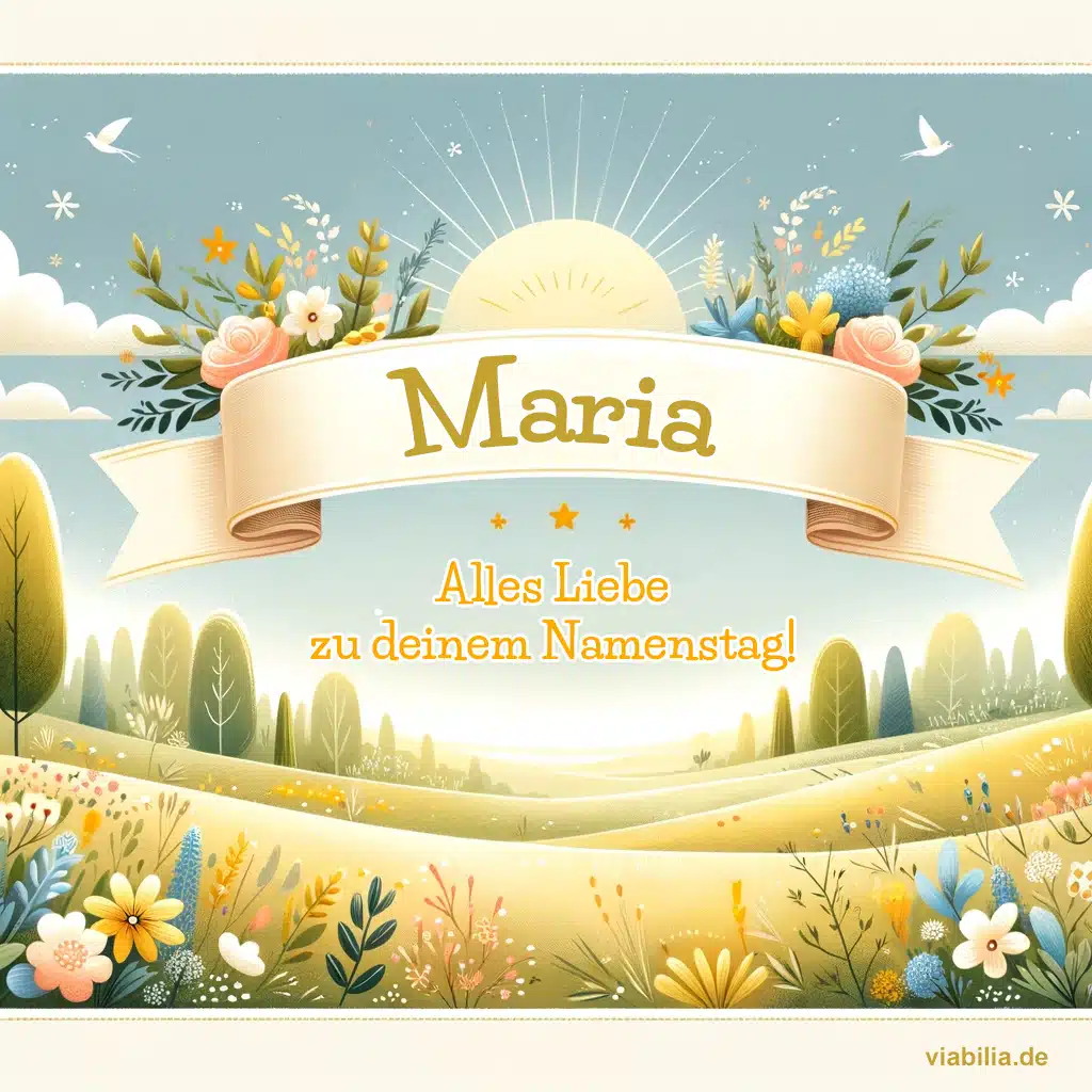 Namenstag Maria: Alles Liebe