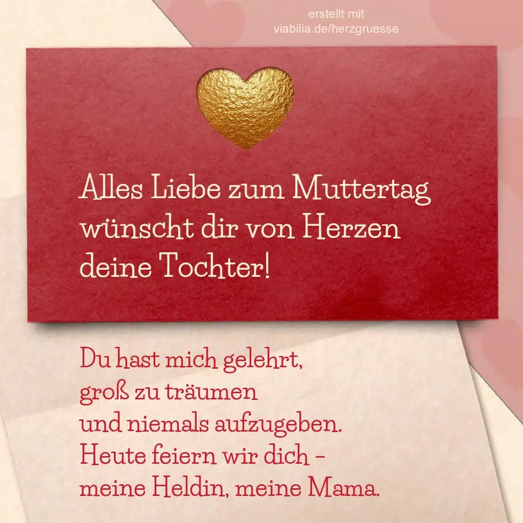 Alles Liebe zum Muttertag von Herzen