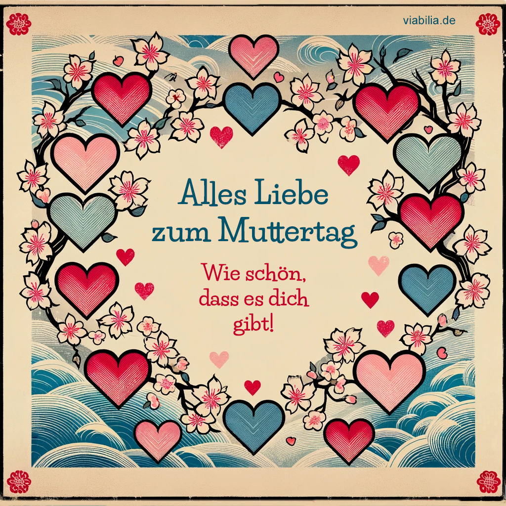 Alles Liebe zum Muttertag - Wie schön, dass es dich gibt