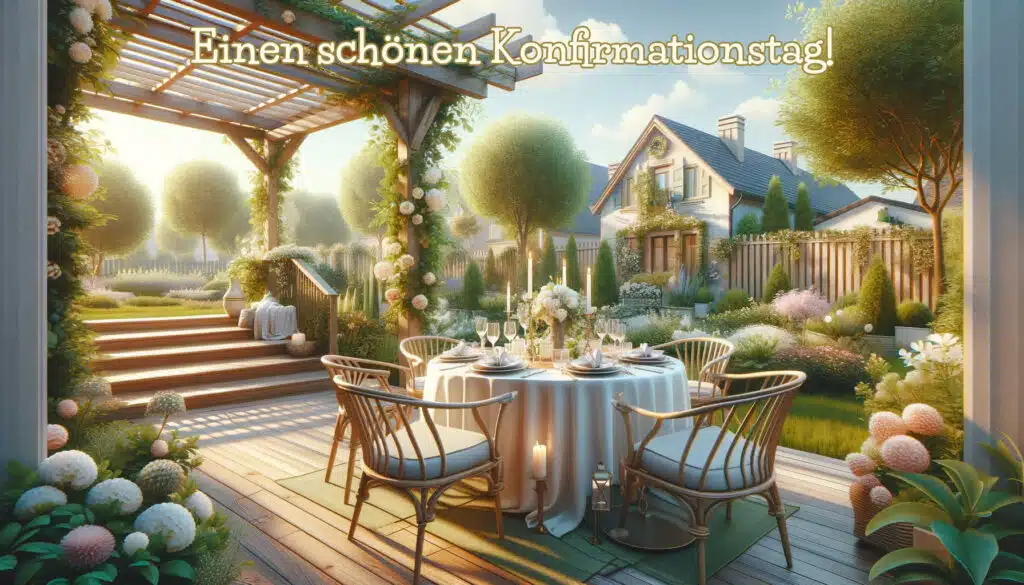 Konfirmationswunsch: einen schönen Konfirmationstag