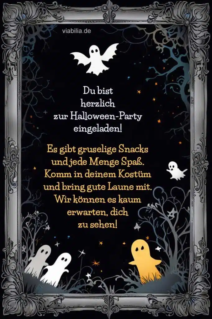 Einladung zur Halloween-Party für Erwachsene