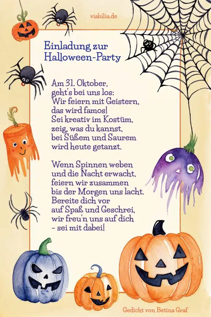 Einladung zur Halloween-Party