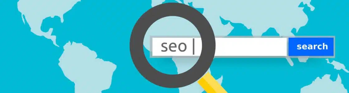 Online-Suche nach "SEO" (Zeichnung)