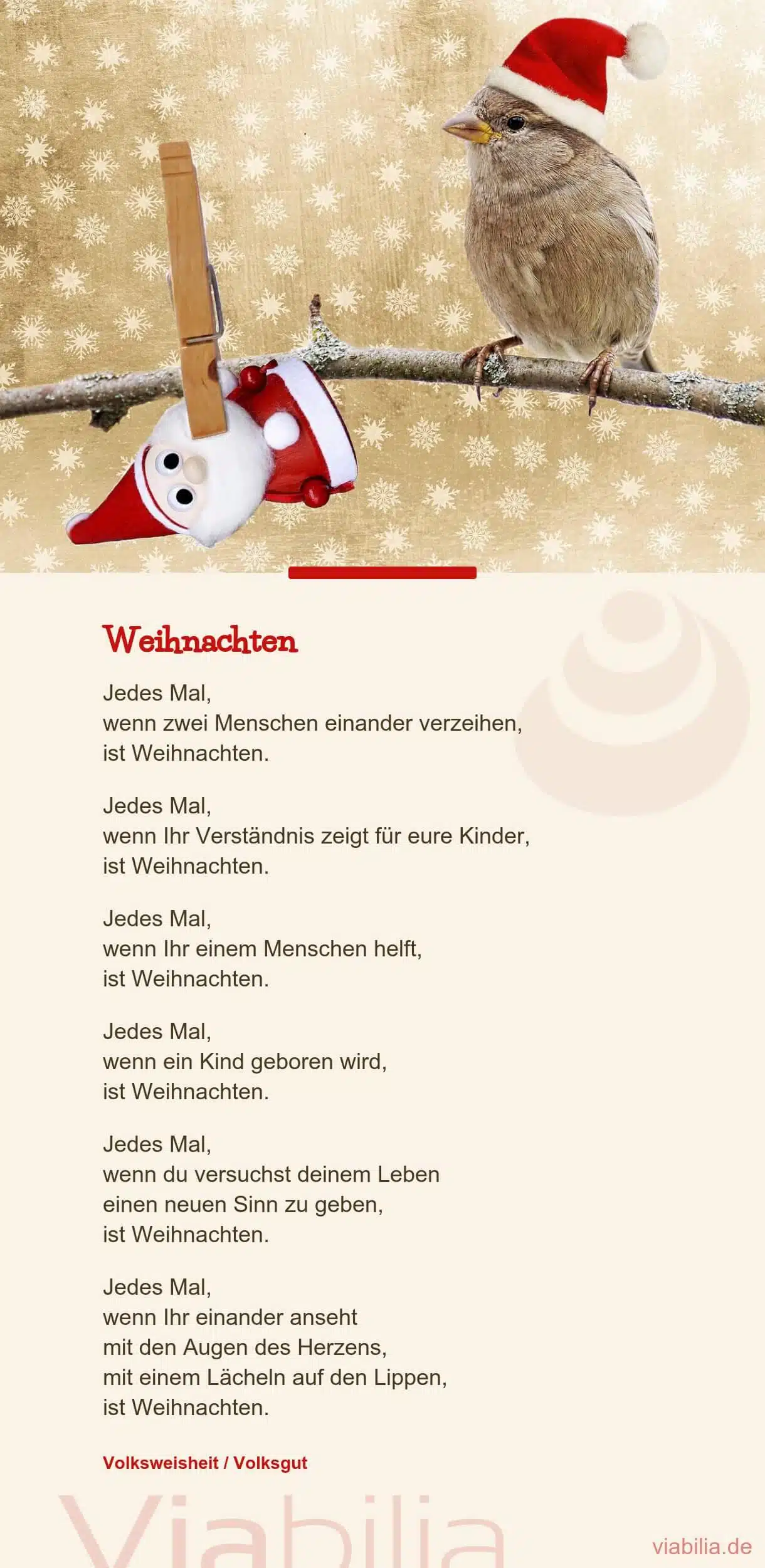 Etwas anderes Gedicht zum Advent: Was ist Weihnachten?