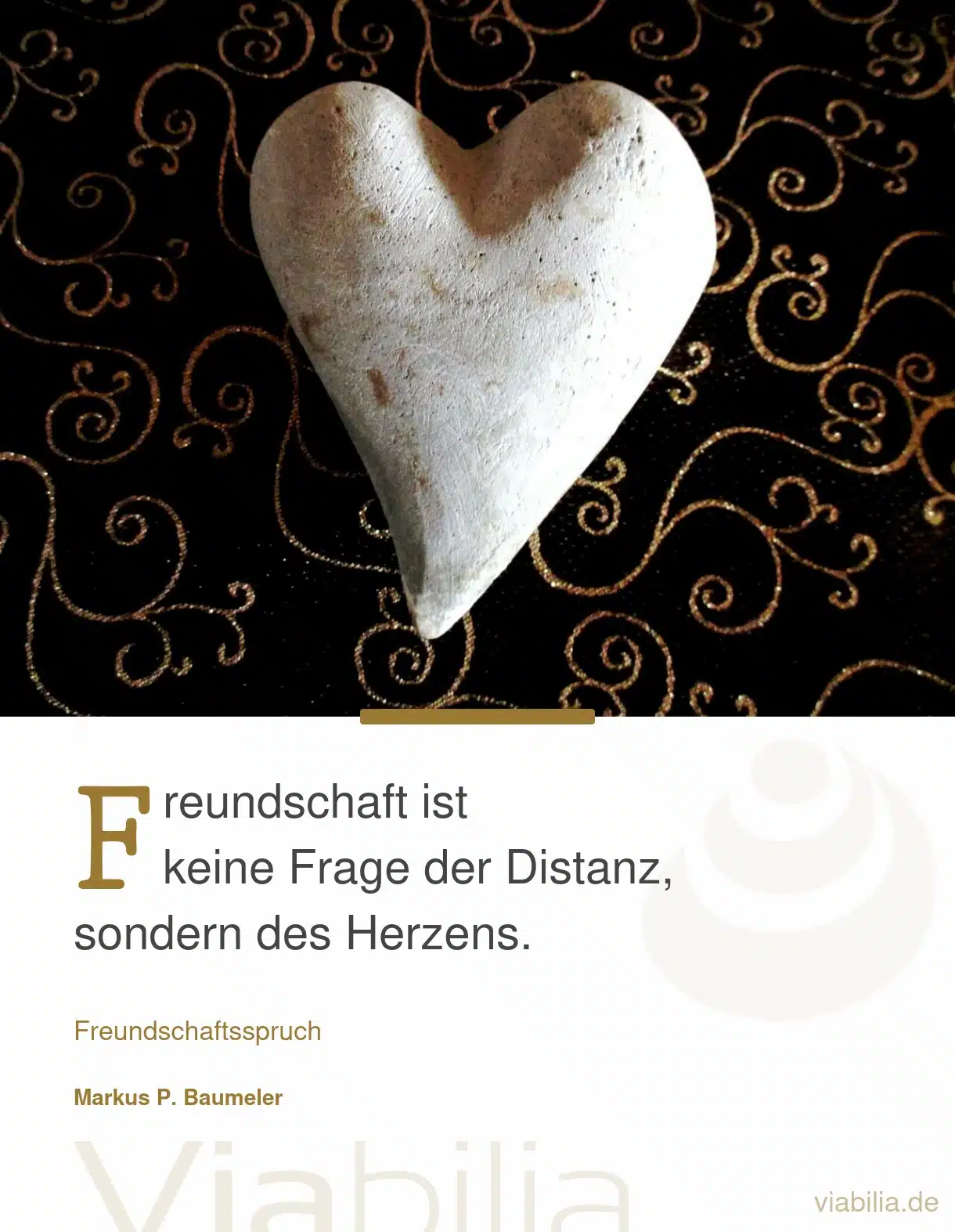 Freundschaftsspruch mit Herz