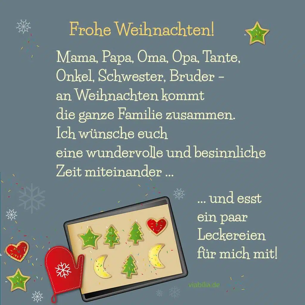 Frohe Weihnachten! sagen diese Weihnachtsgrüße