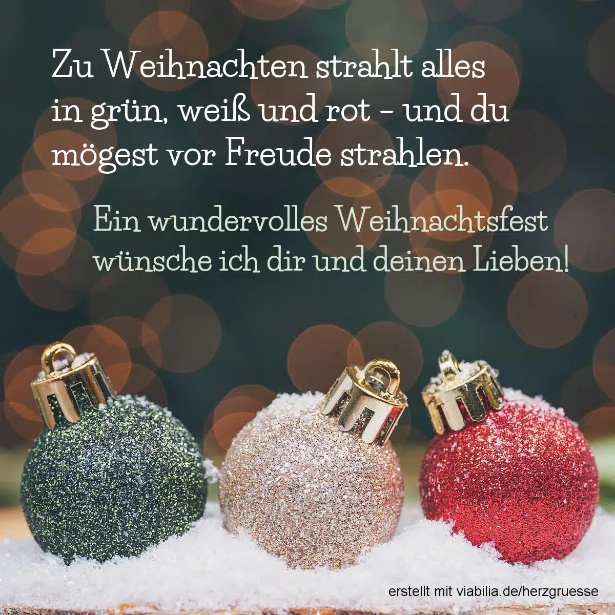 Frohe Weihnachten: vor Freude strahlen