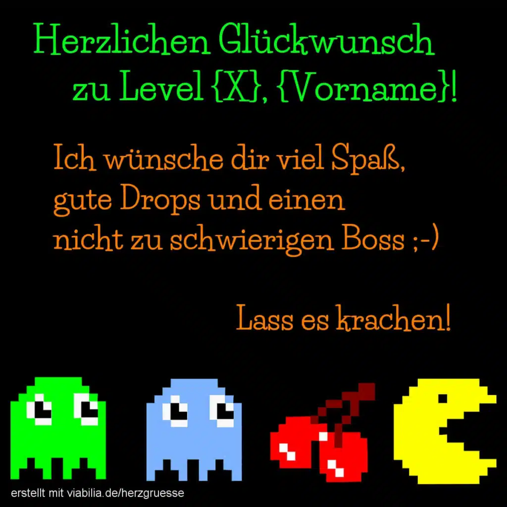 Geburtstagsgrüße für Gamer