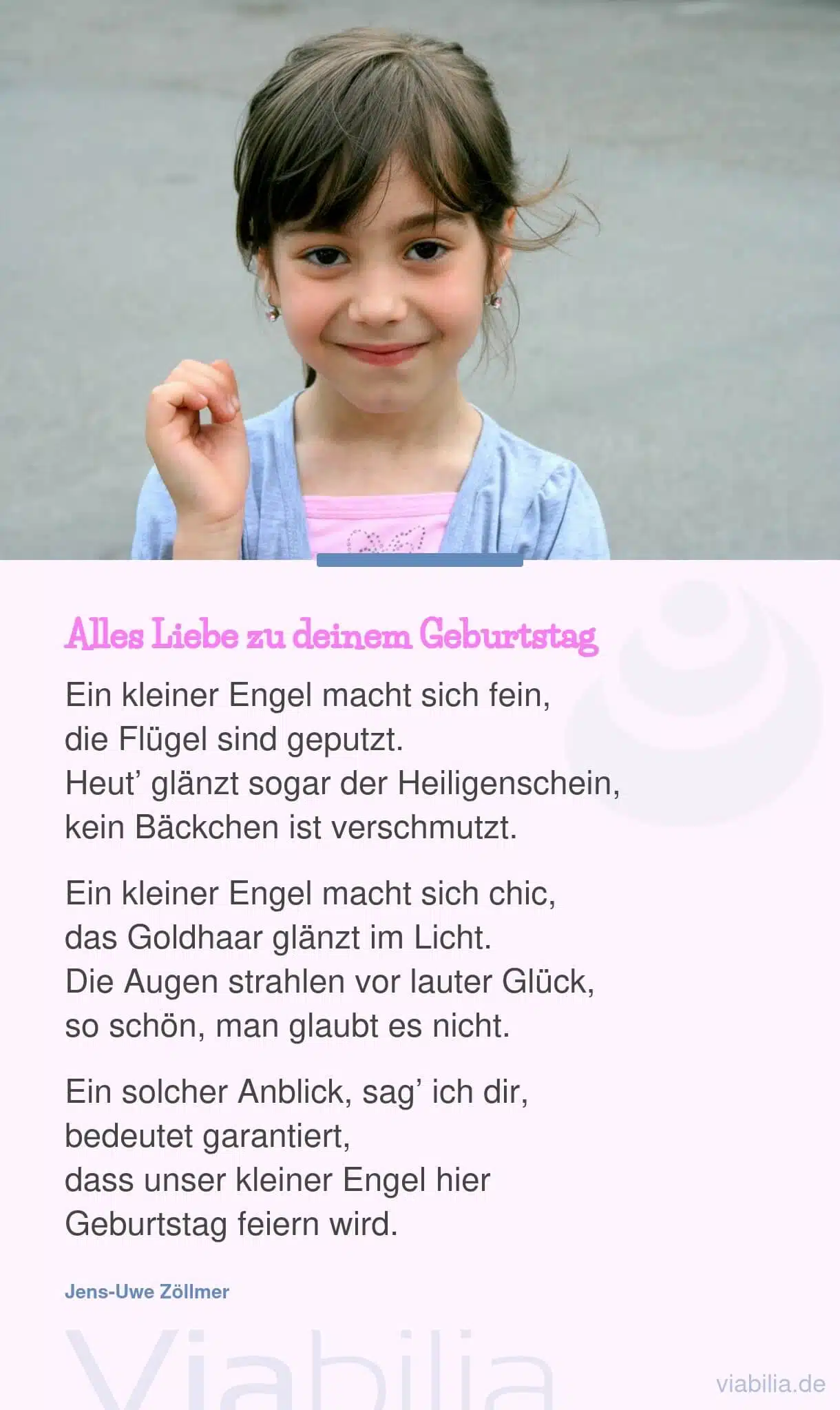 Geburtstagsgedicht Engel