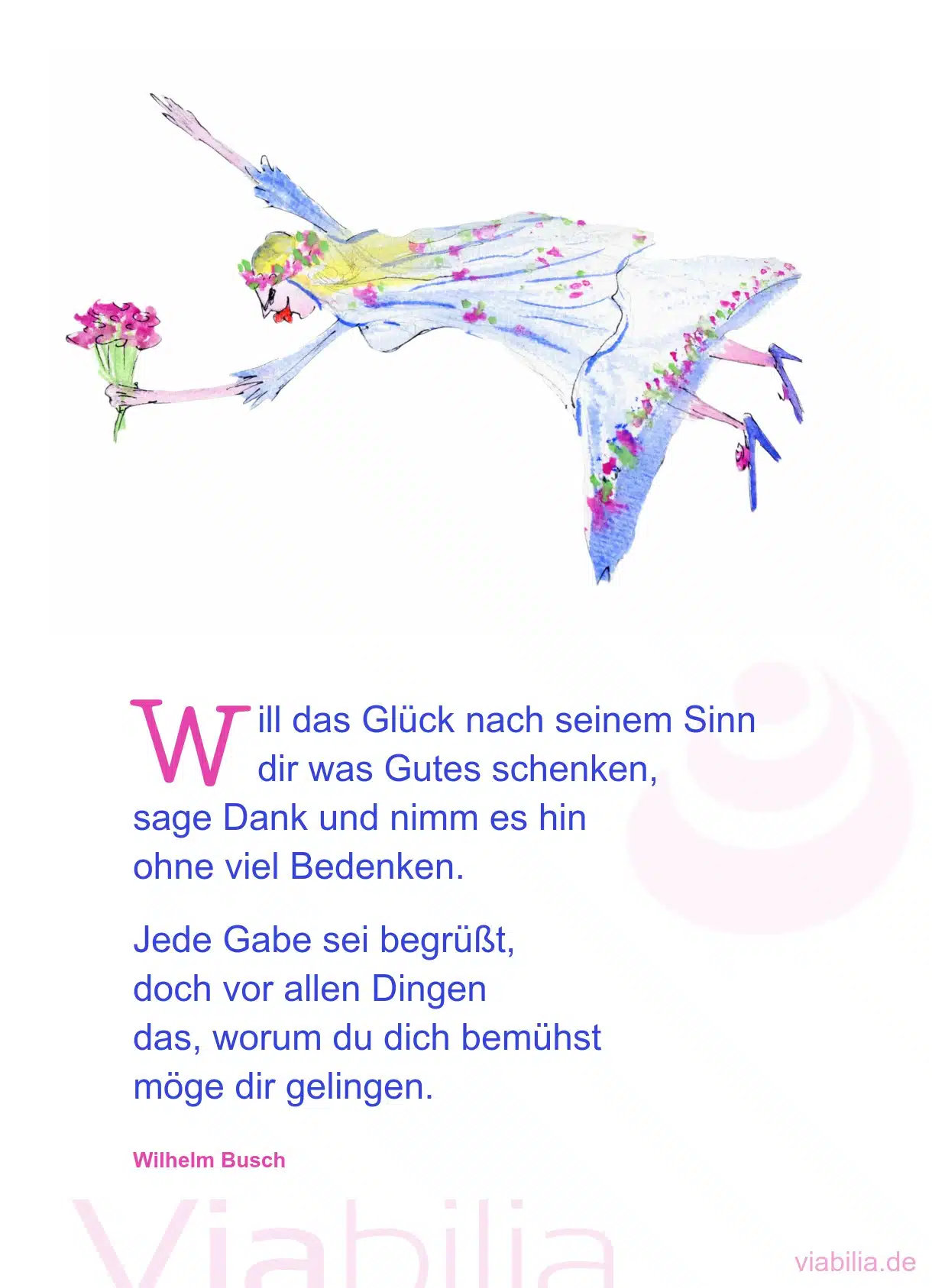 Bekanntes Gedicht zum Geburtstag: Will das Glück nach seinem Sinn