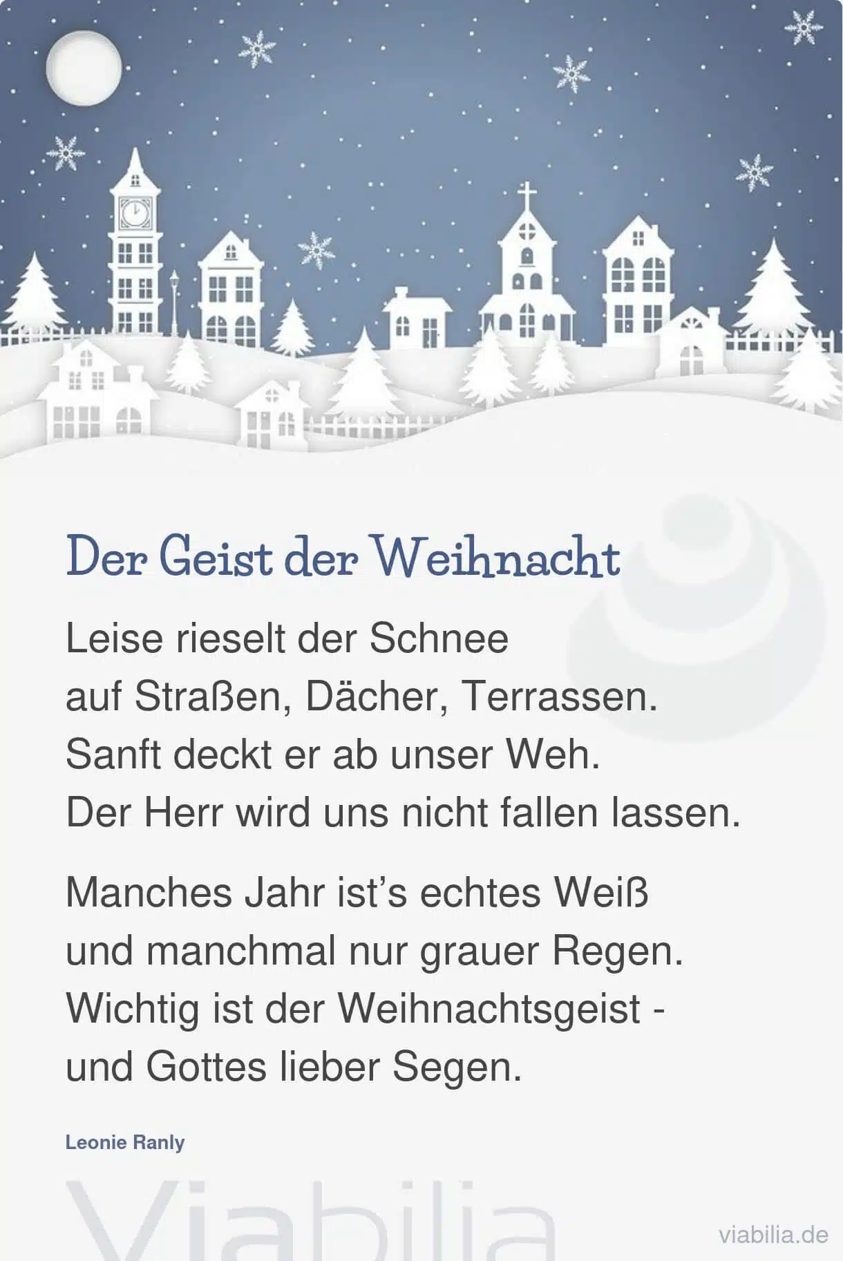 Gedicht zum Advent und zu Weihnachten