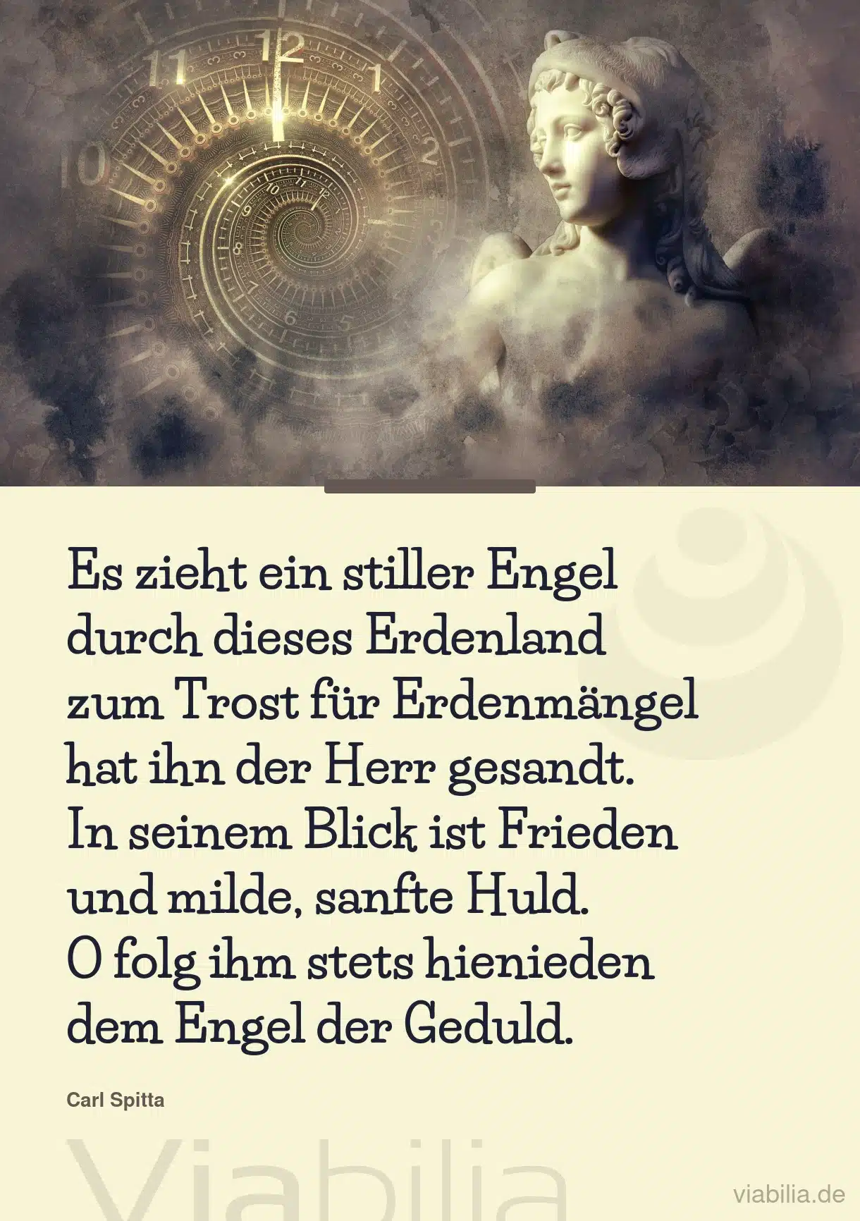 Gedicht über den Engel der Geduld