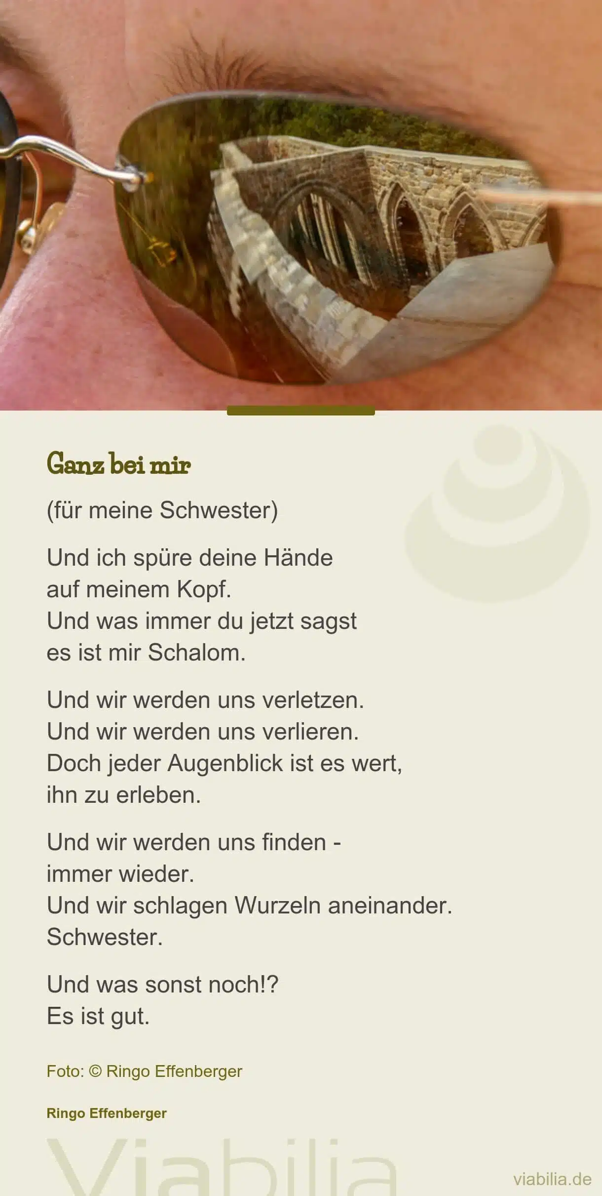 Gedicht für meine Schwester