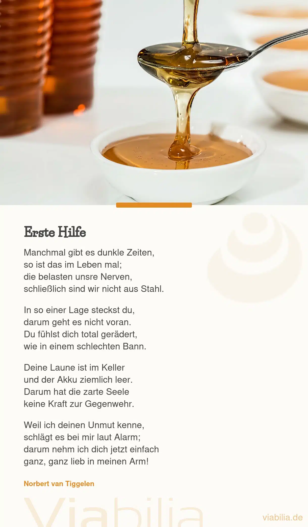 Gedicht zur Genesung: Erste Hilfe