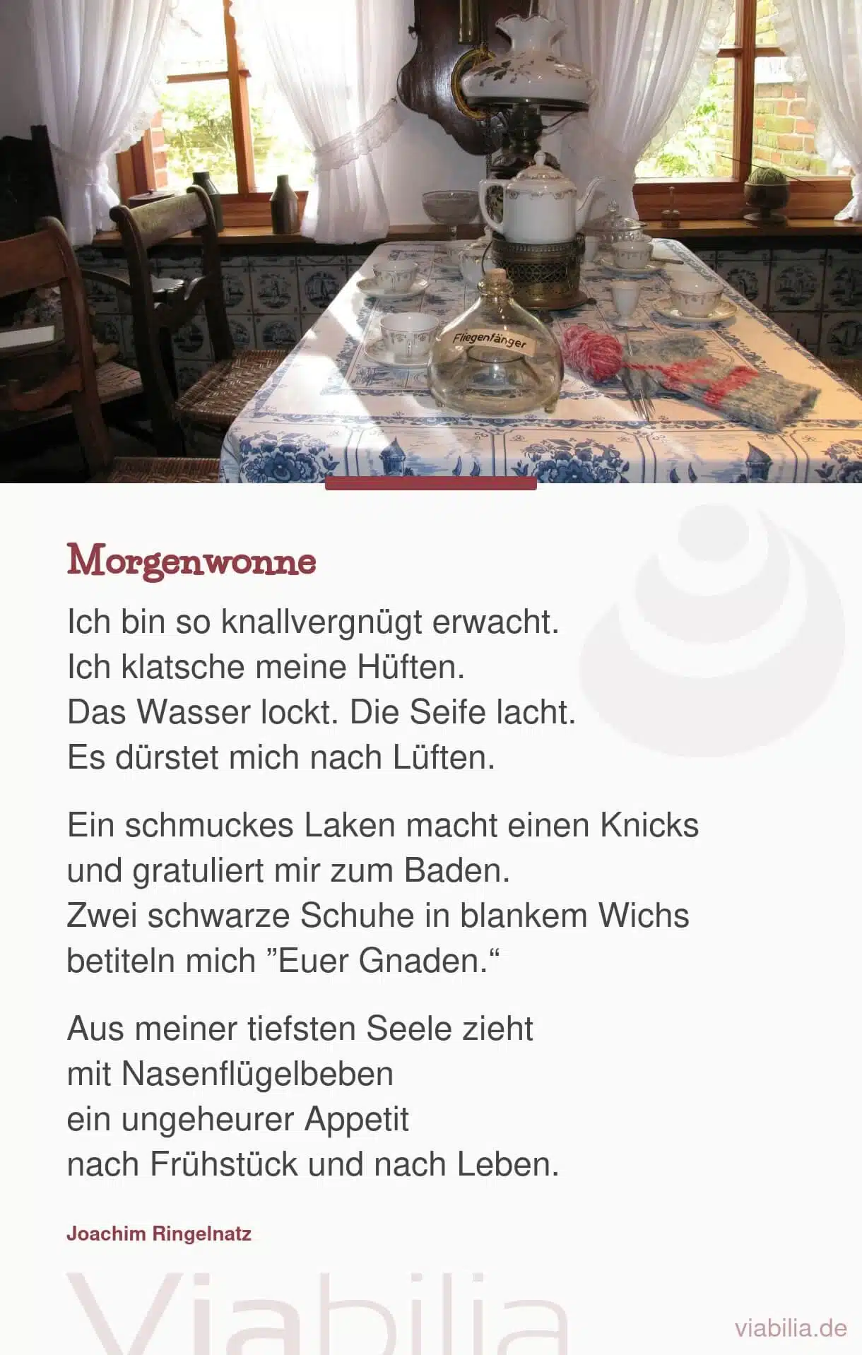 Gedicht über das Leben: Morgenwonne