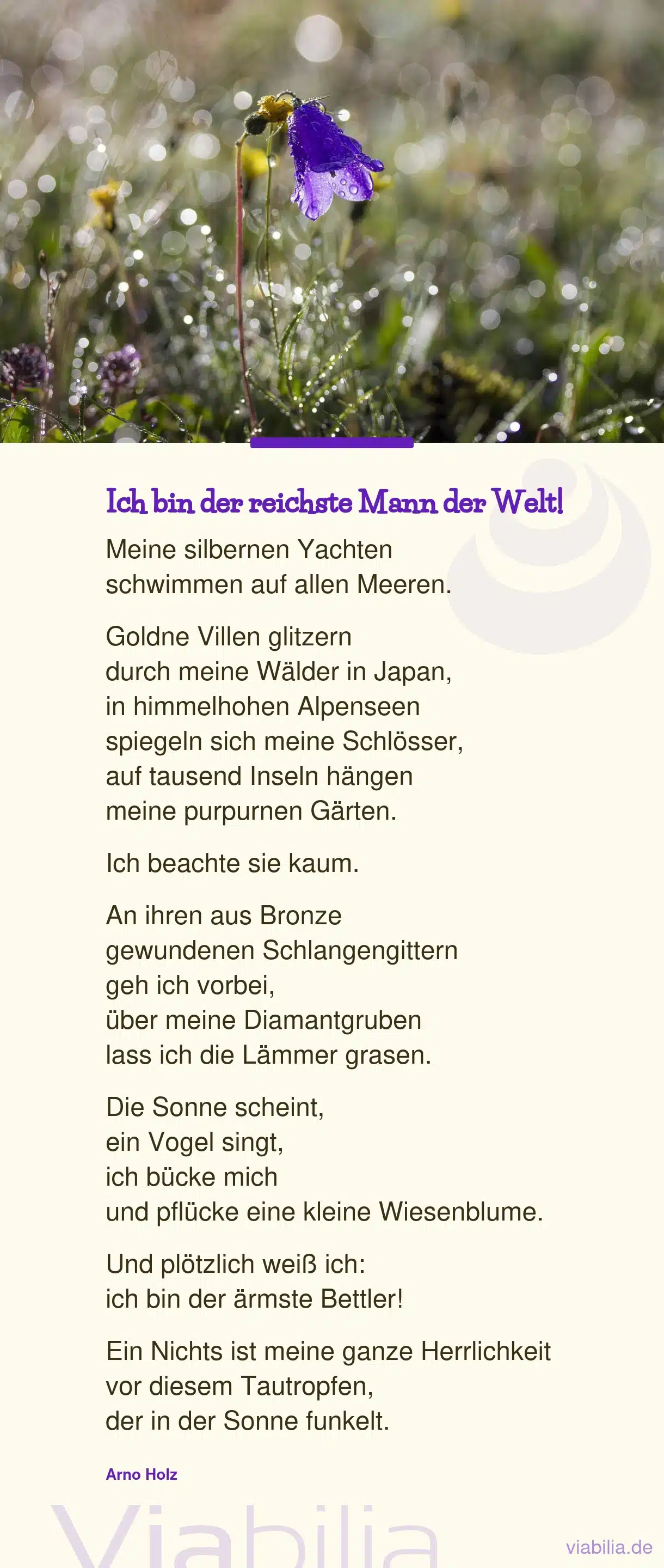 Gedicht: reichster Mann dieser Welt