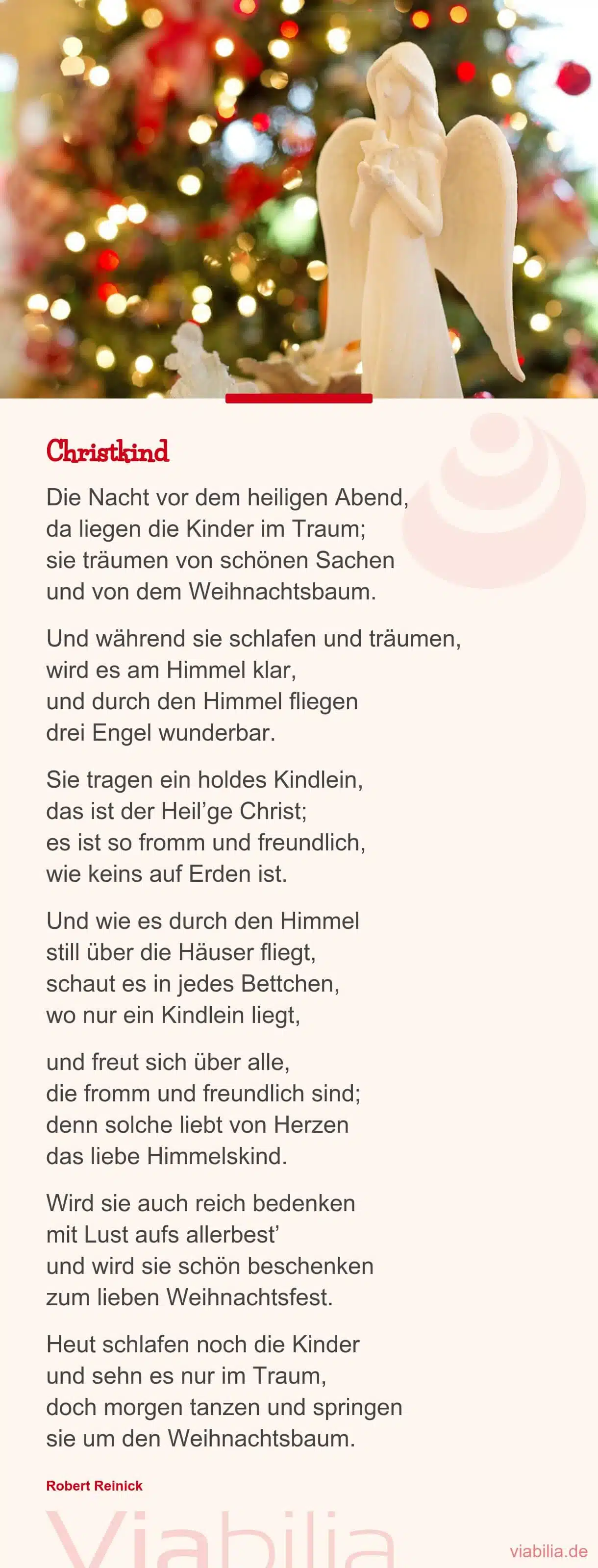 Gedicht über das Christkind