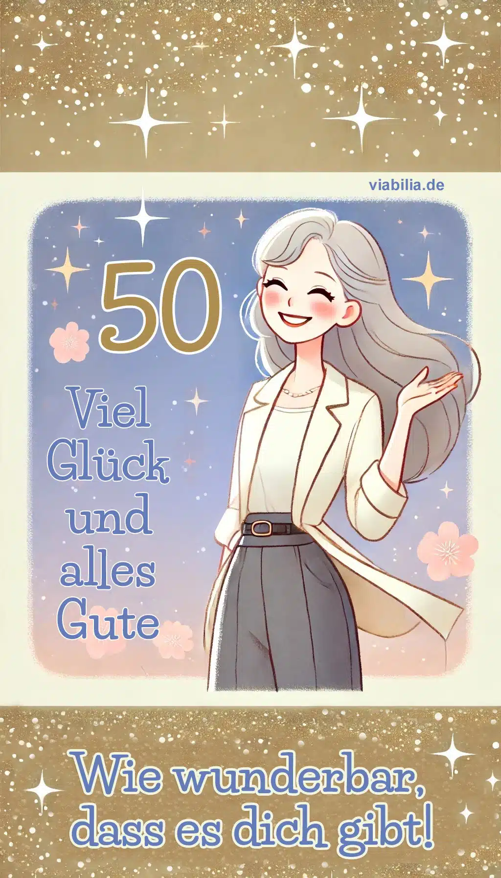 50. Geburtstag: Glückwünsche und Sprüche + Bilder für WhatsApp