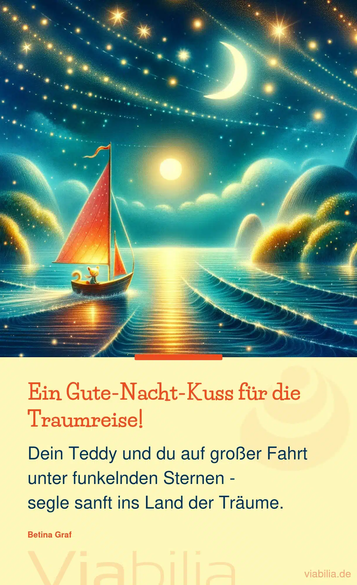 Süße Gute-Nacht-Bilder für Kinder