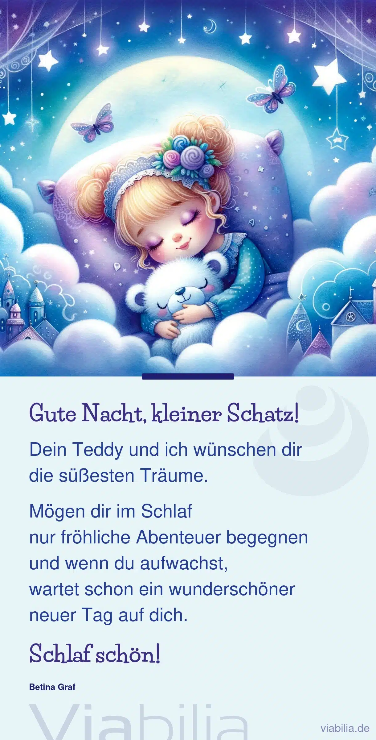 Gute Nacht, kleiner Schatz