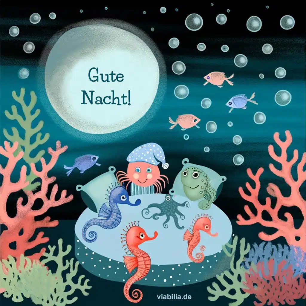 Süße Gute-Nacht-Bilder für Kinder