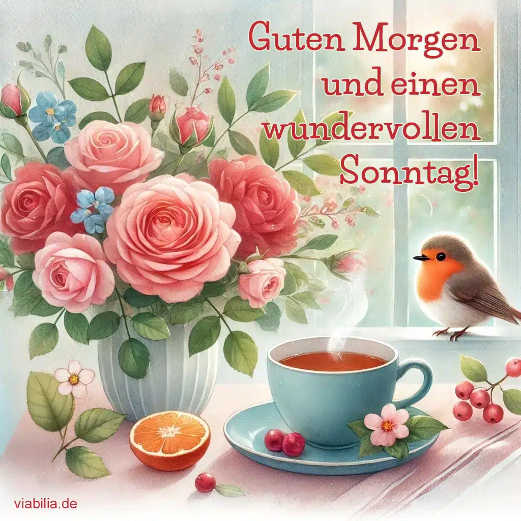 Guten Morgen Grüße zum Sonntag