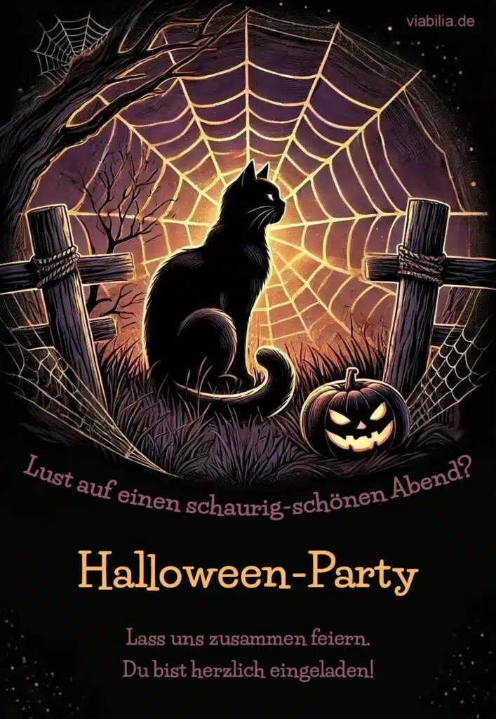 Einladung zu einem Halloween-Abend