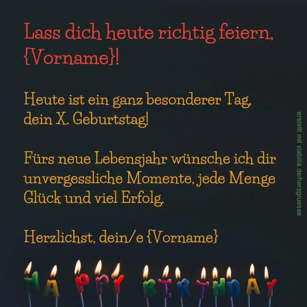 Happy Birthday - sich richtig feiern lassen