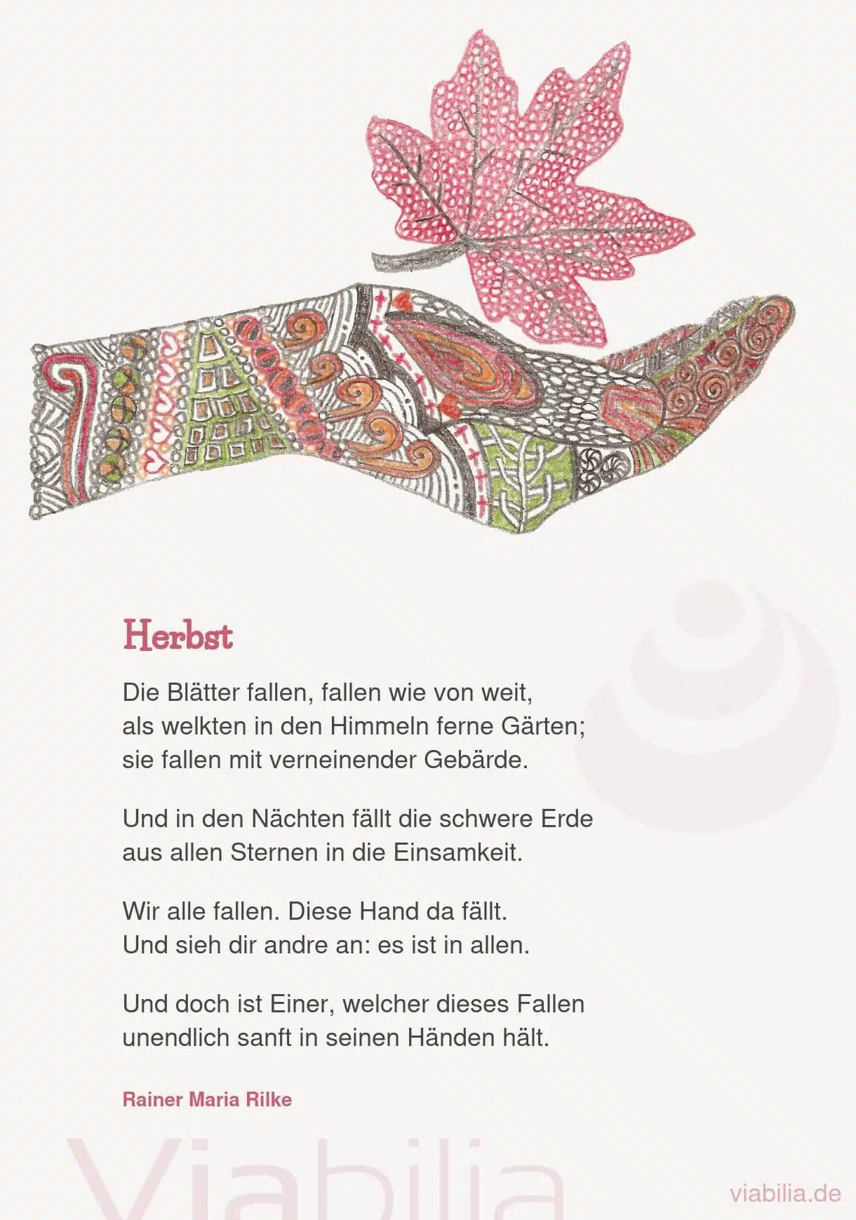 Wehmütiges Herbstgedicht von Rilke