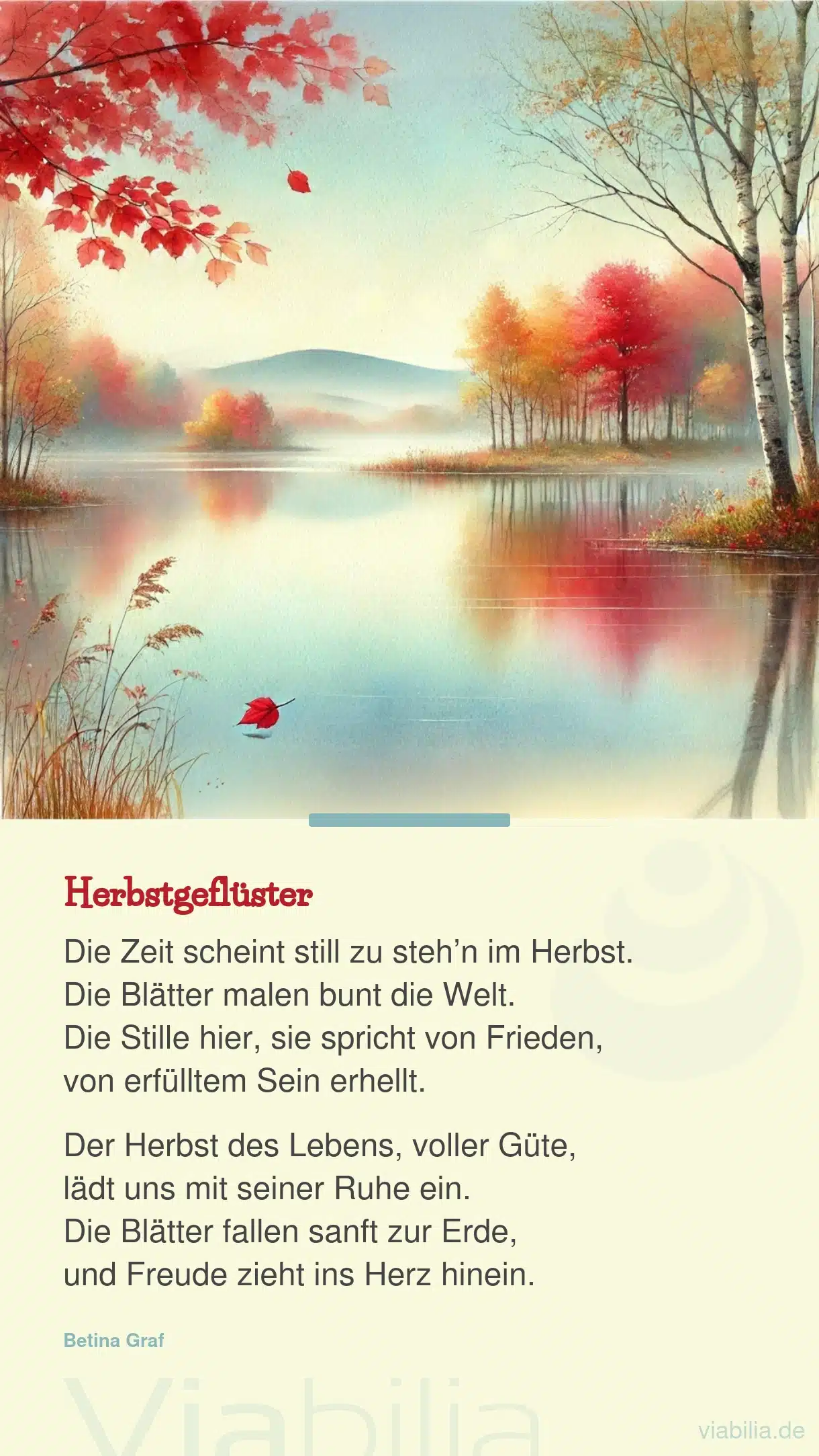 Herbstgedicht: Herbstgeflüster