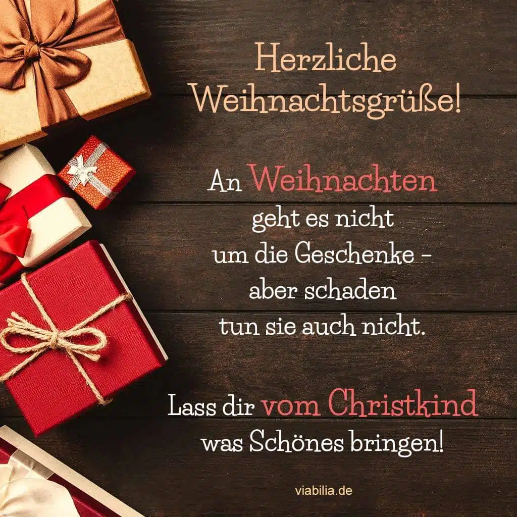 Weihnachtsgrüße zum Geschenkezauber