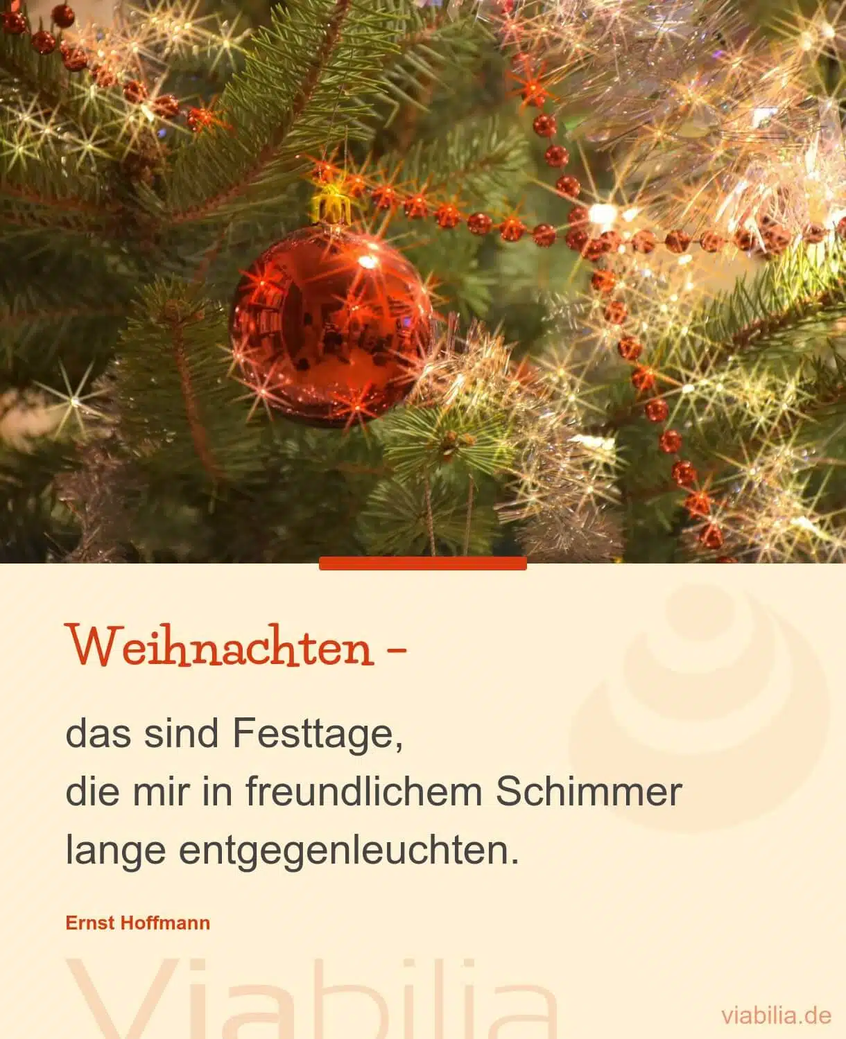 Kurzer, freundlicher Weihnachtsspruch