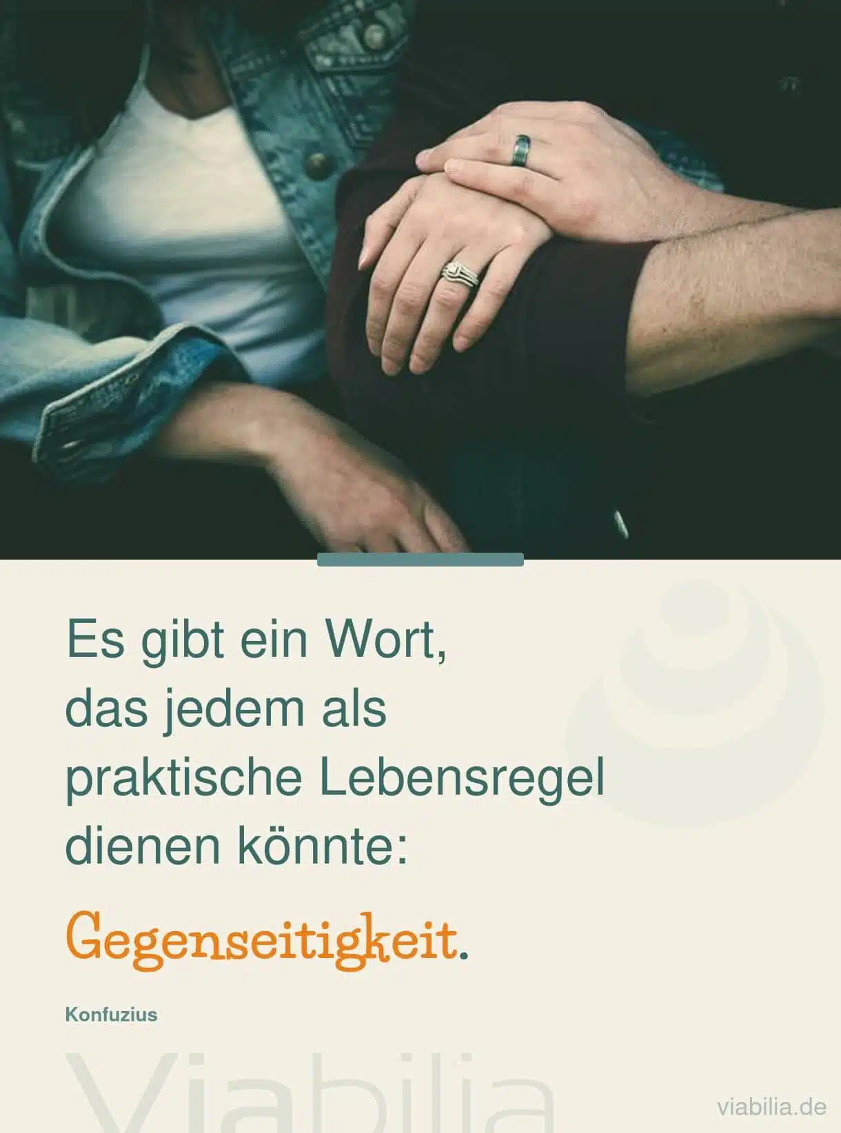 Gegenseitigkeit als Lebensregel