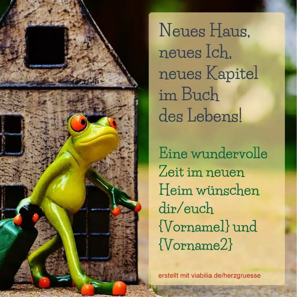 Neuanfang nach Umzug: neues Haus, neues Kapitel im Buch des Lebens