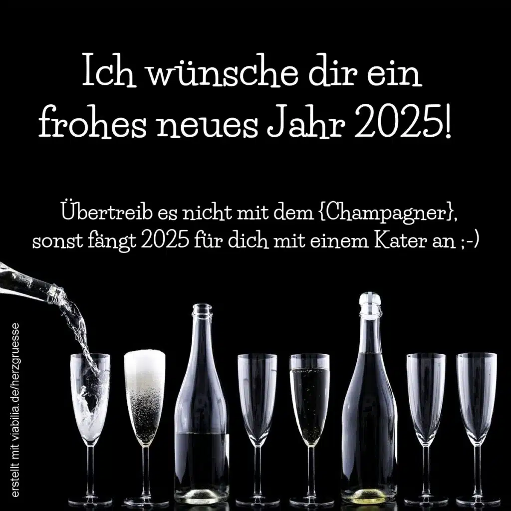 Neujahrswunsch: ein frohes neues Jahr