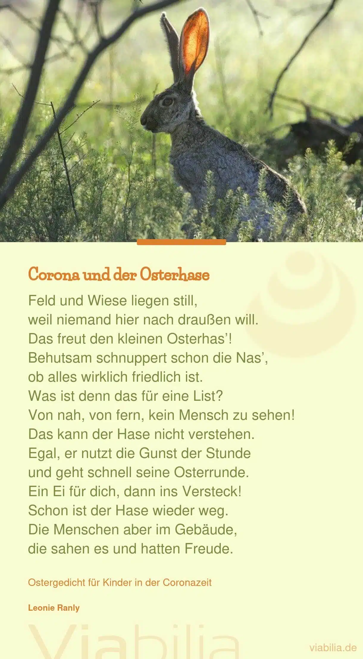 Lustiges Ostergedicht: Corona und der Osterhase