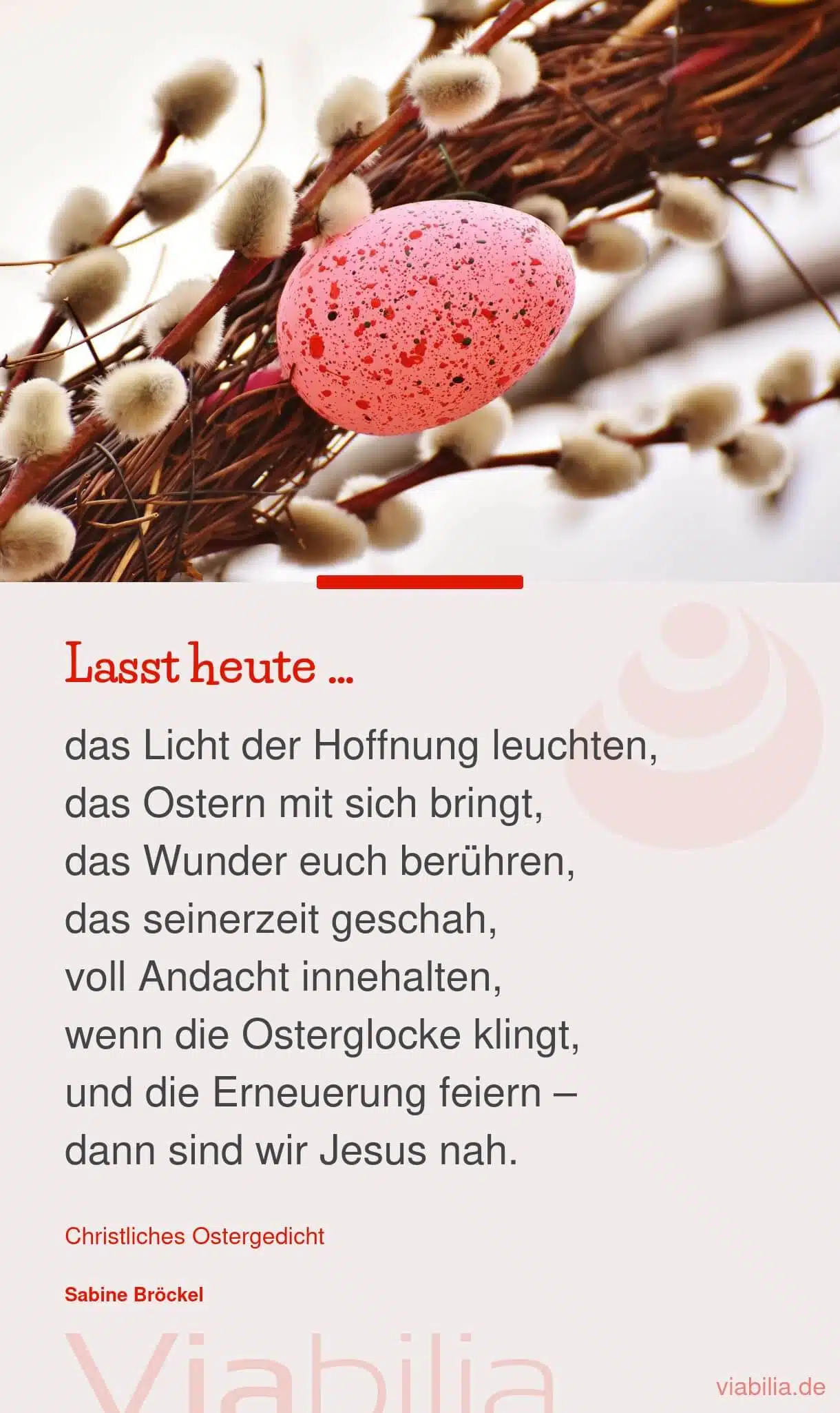 Ostergedicht: Licht der Hoffnung