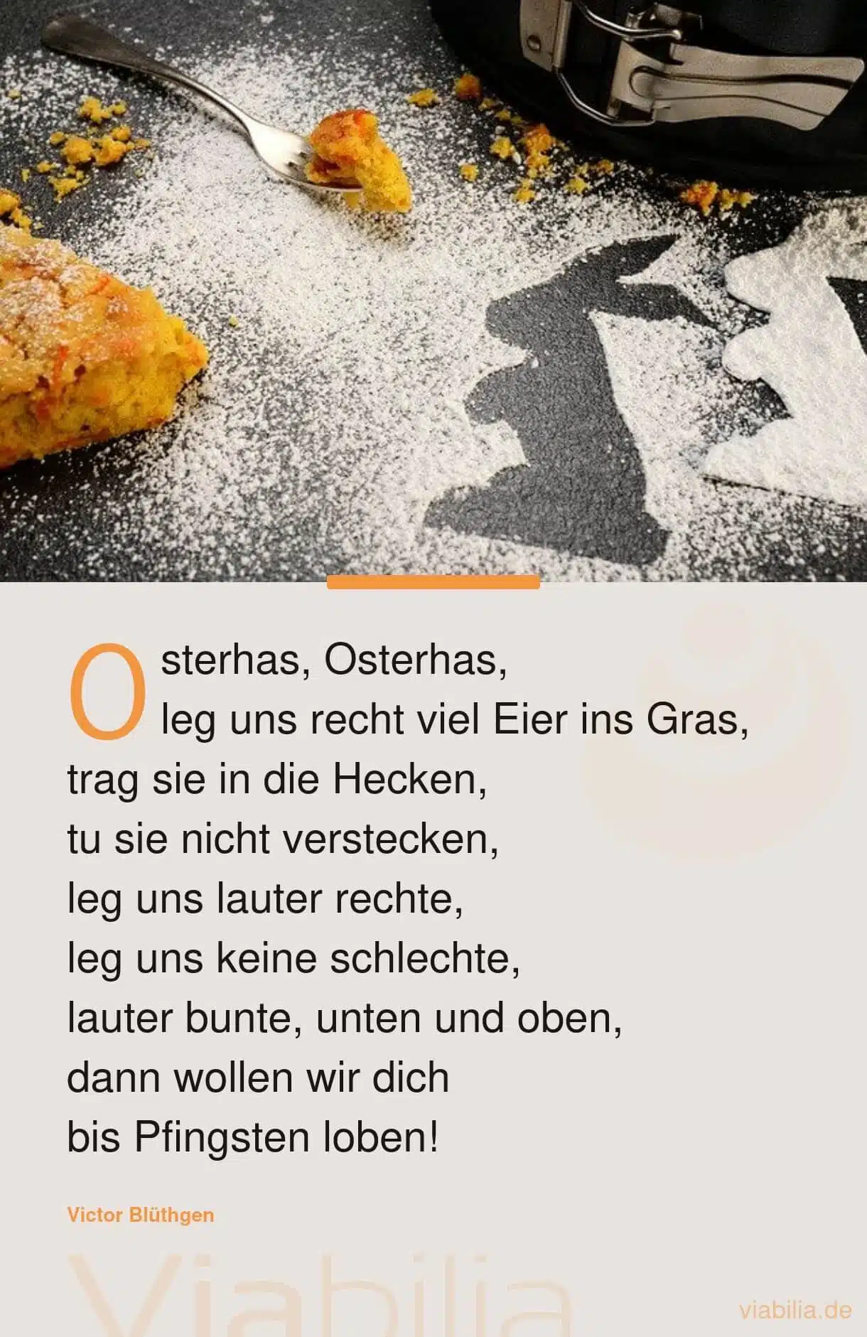 Ostergedicht: Osterhas, leg uns viele Eier ins Gras