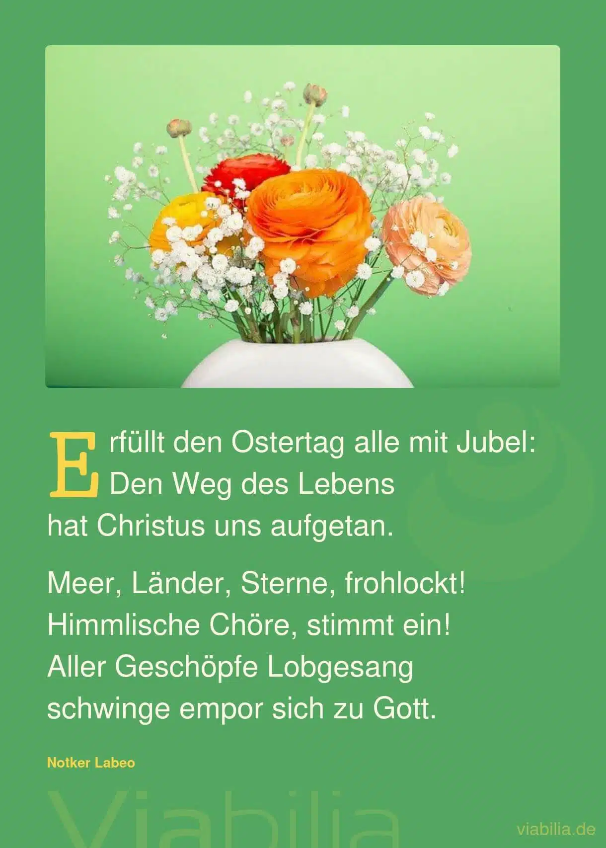 Ostergedicht: ein Ostertag voller Jubel