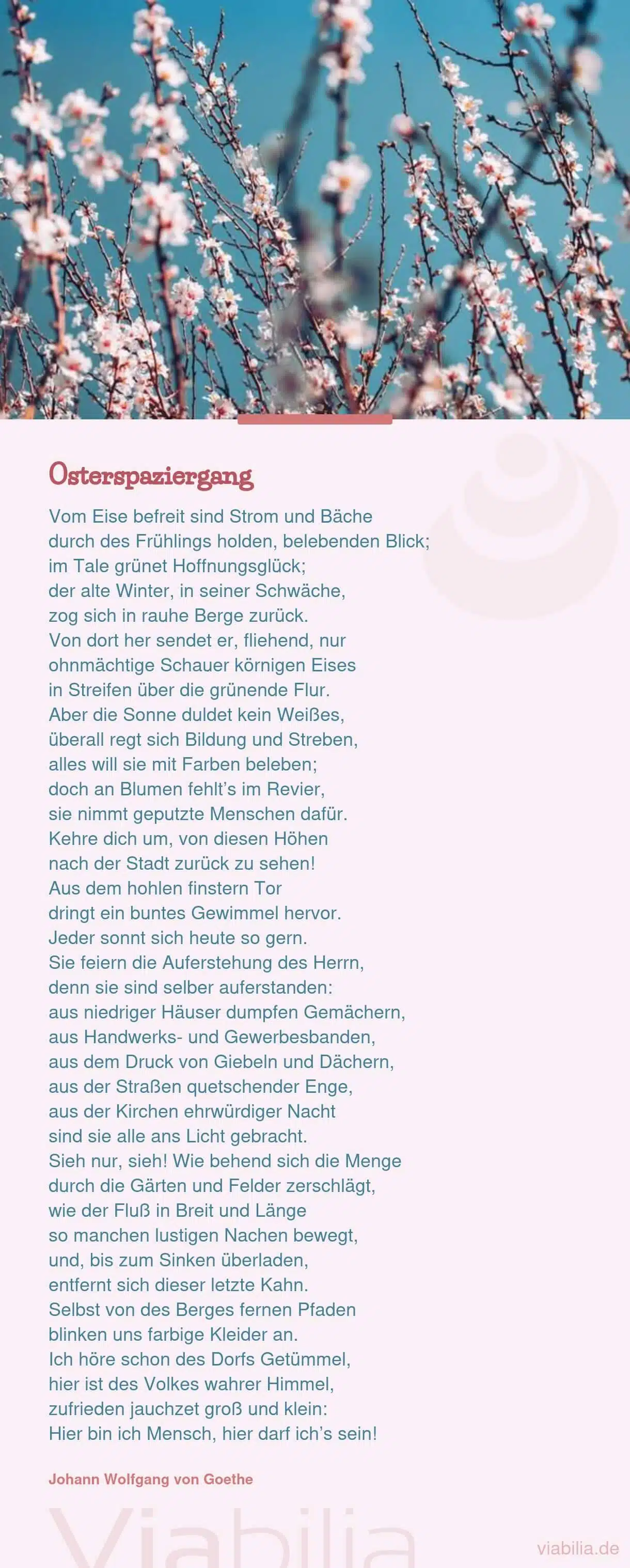 Gedicht: Osterspaziergang