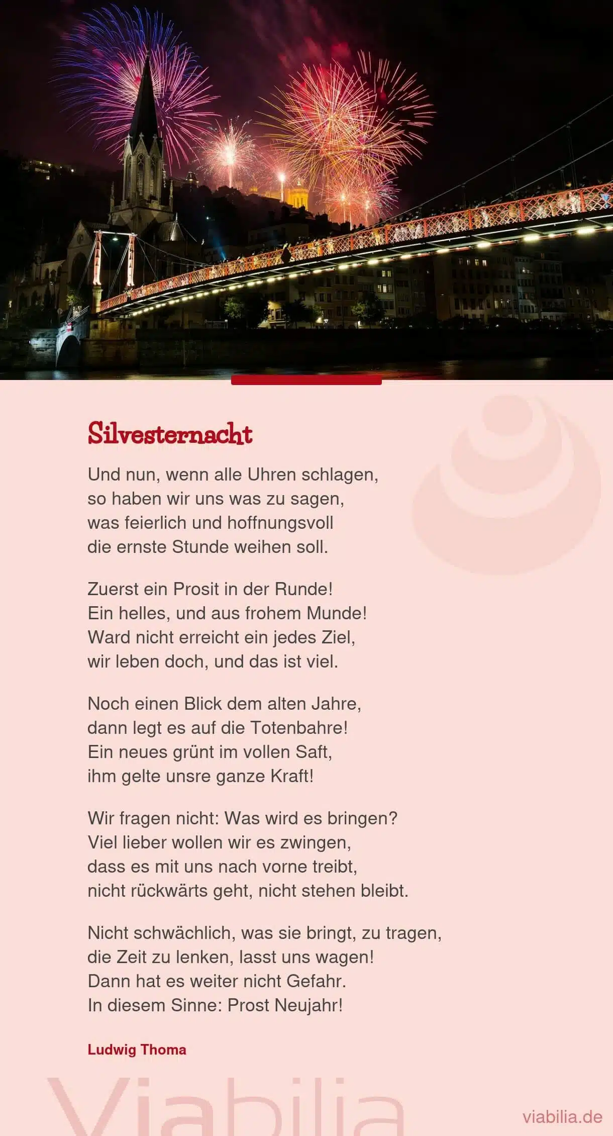 Silvesterspruch: Prosit Neujahr