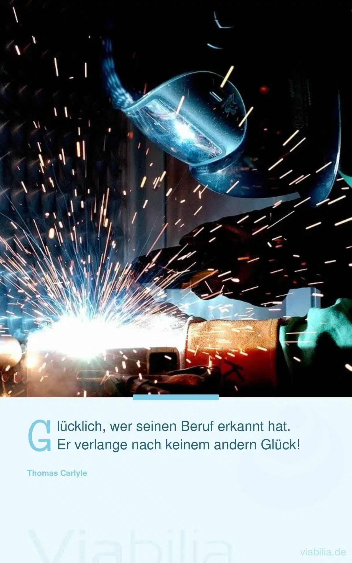 Spruch über das Glück, seine Berufung in der Arbeit gefunden zu haben